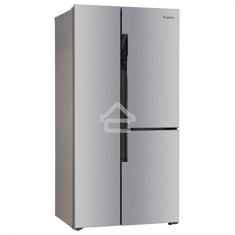 Холодильник Бирюса TD 563 I нержавеющая сталь трехкамерный 207/223 л морозилка слева, NoFrost, Side-by-side