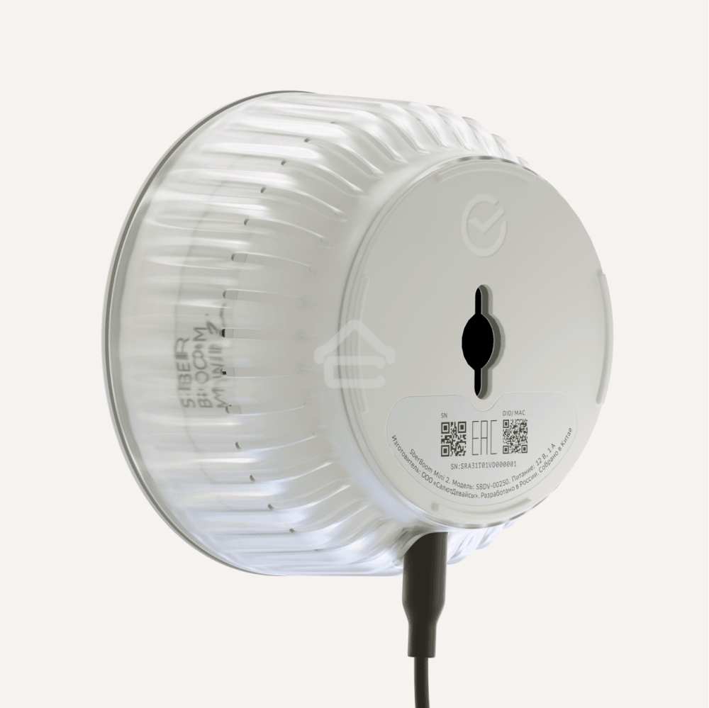 Умная колонка Sber Boom Mini 2 SBDV-00250G Салют серый 5W Mono BT/Wi-Fi