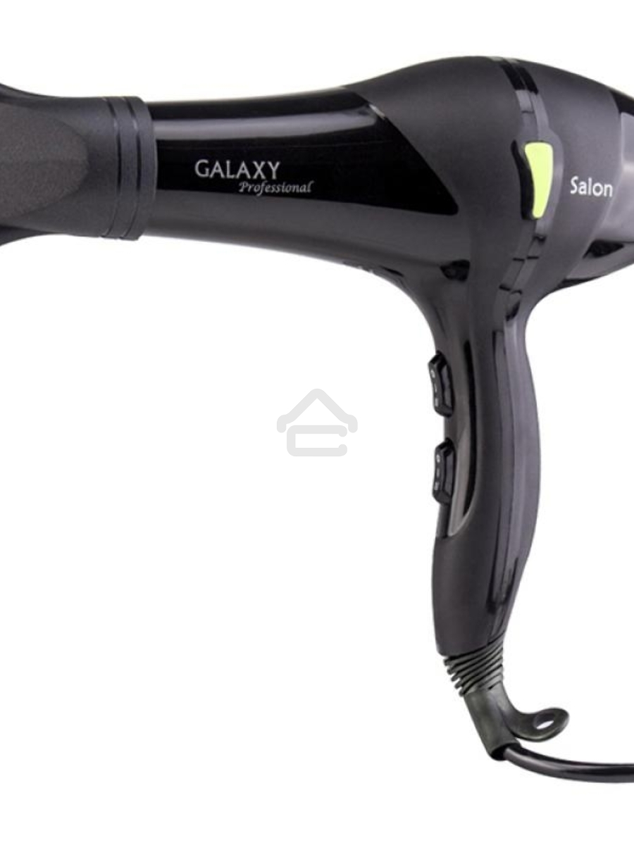 Фен для волос профессиональный Galaxy Line GL 4317, черный, 2200 Вт, АС мотор, 2 скоростных режима, 3 температурных режима, защита мотора от перегрева, защитная сетка, подвесная петля,насадка-концентратор