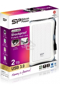 Внешний жесткий диск Silicon Power USB 3.0 2Tb A30 SP020TBPHDA30S3W Armor 2.5