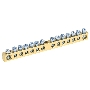 Шина PEN «земля-ноль» 6х9 мм 14/1 (14 групп/крепеж по центру) Rexant