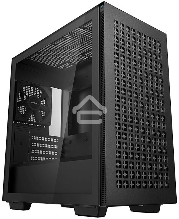 Компьютерный корпус Deepcool CH370 черный без БП mATX 1x120мм 1xUSB 2.0 1xUSB 3.0 audio bott PSU