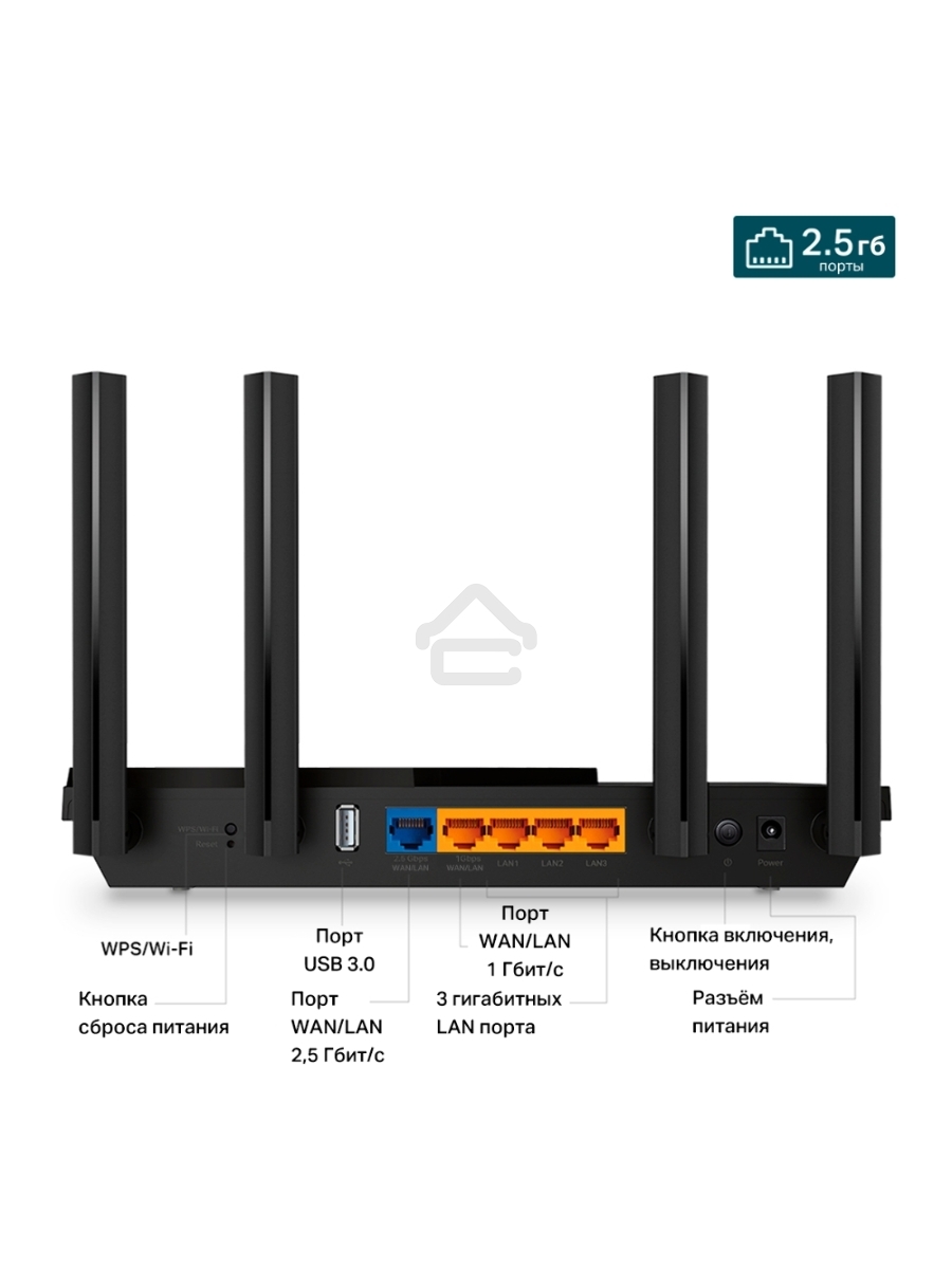 Двухдиапазонный гигабитный TP-Link Archer AX55 Pro AX3000 Wi-Fi 6 роутер