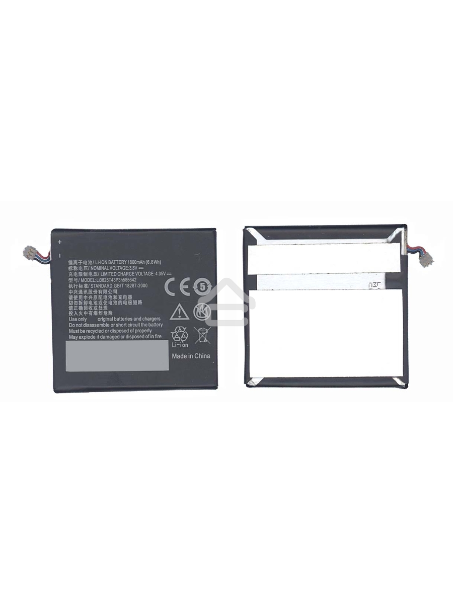 Аккумуляторная батарея Li3825t43p3h585642 для ZTE 1800mAh 6.8Wh