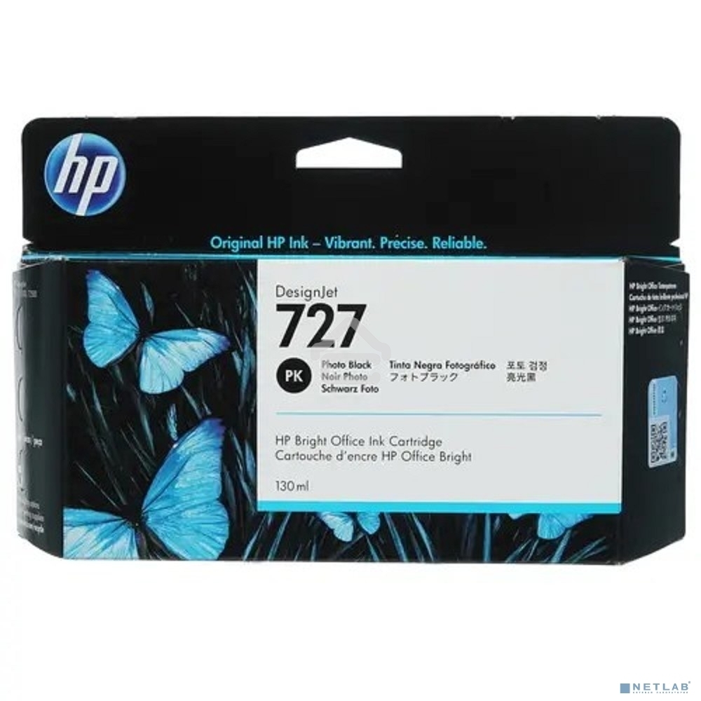 Картридж струйный HP 727 B3P23A черный для HP DJ T920/T1500 (130мл)