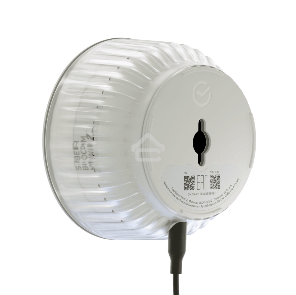 Умная колонка Sber Boom Mini 2 SBDV-00250G Салют серый 5W Mono BT/Wi-Fi