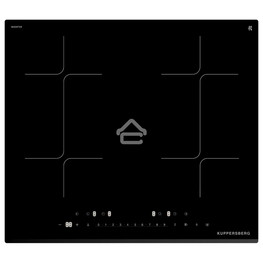Варочная поверхность Kuppersberg/ Варочная поверхность Kuppersberg, индукция, High-Tech, 9 уровней мощности, inverter, таймер, пауза, Booster, автоматическое отключение, Flexi-zone, слайдерное управление, поддержание тепла, цвет черный