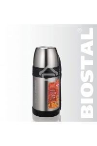Термос BIOSTAL-СПОРТ NGP1200P 1.2 л, универс, ручка и рем. для переноски, доп. пласт. чашка