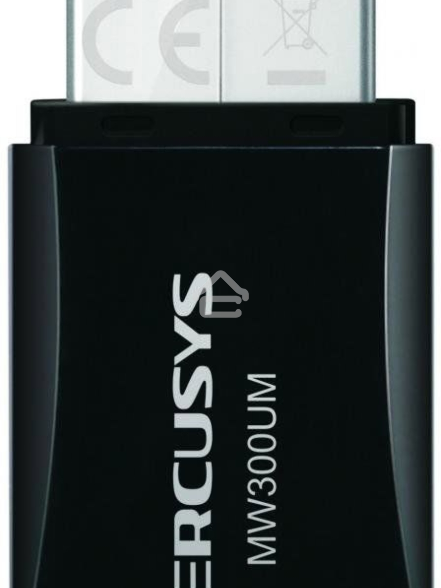 Сетевой адаптер USB2.0 адаптер Mercusys MW300UM, 300Мбит/с, компактный