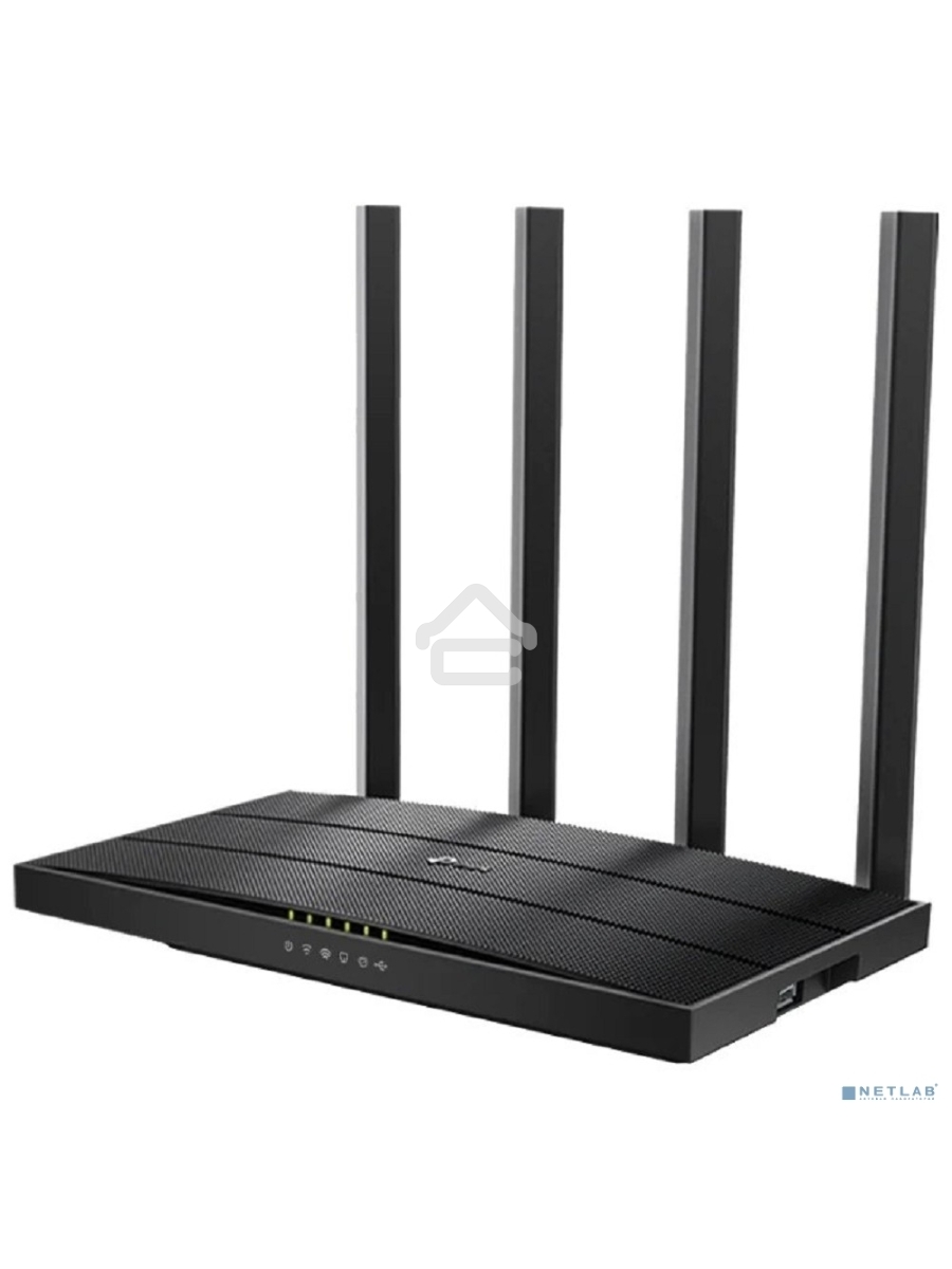 Роутер беспроводной TP-Link Archer C6U AC1200 10/100/1000BASE-TX/4G ready черный