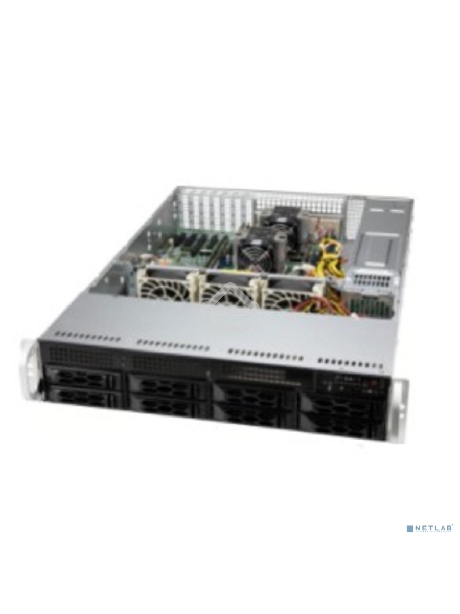 Корпус Supermicro CSE-LA25TQC-R609LP, 2U Dual and Single Intel and AMD CPUs, 7 low-profile expansion slot(s), 8 x 3.5