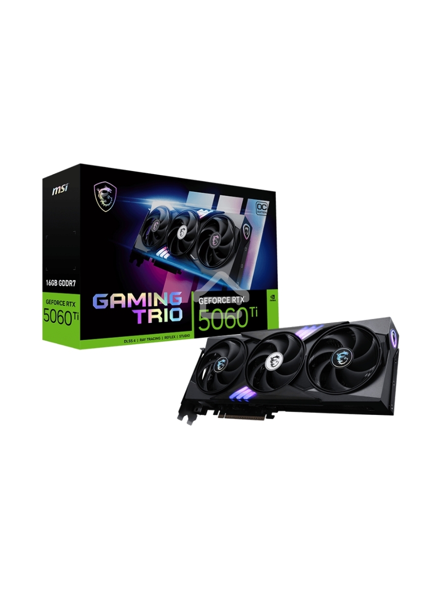 Видеокарта MSI PCIE16 RTX5060TI 16GB RTX 5060 Ti 16G GAMING TRIO OC