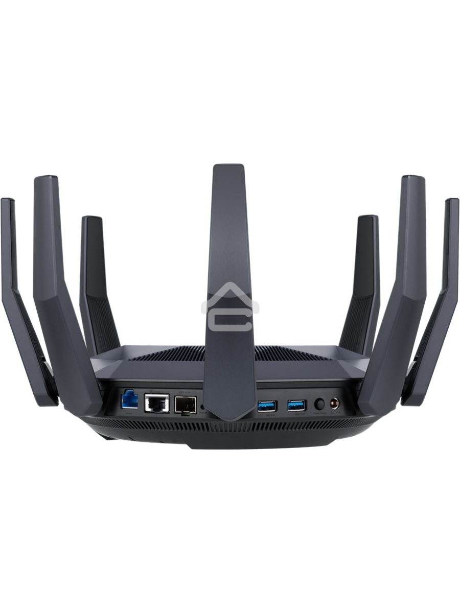 Роутер ASUS RT-AX89X, 802.11b/g/n/ac/ax, до 1148+4804 бит/c, 2,4 + 5 гГц, 8 антенны, USB, GBT LAN