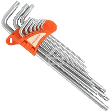 Набор ключей PATRIOT SKТ-9EL, TORX, экстра длинные, T10-T50, CRV, 9 шт