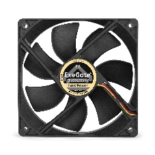 Вентилятор для корпуса ExeGate ExtraPower EP12025S3PM черный, 120 мм, 1800 об/мин, 28 дБ, 3 pin