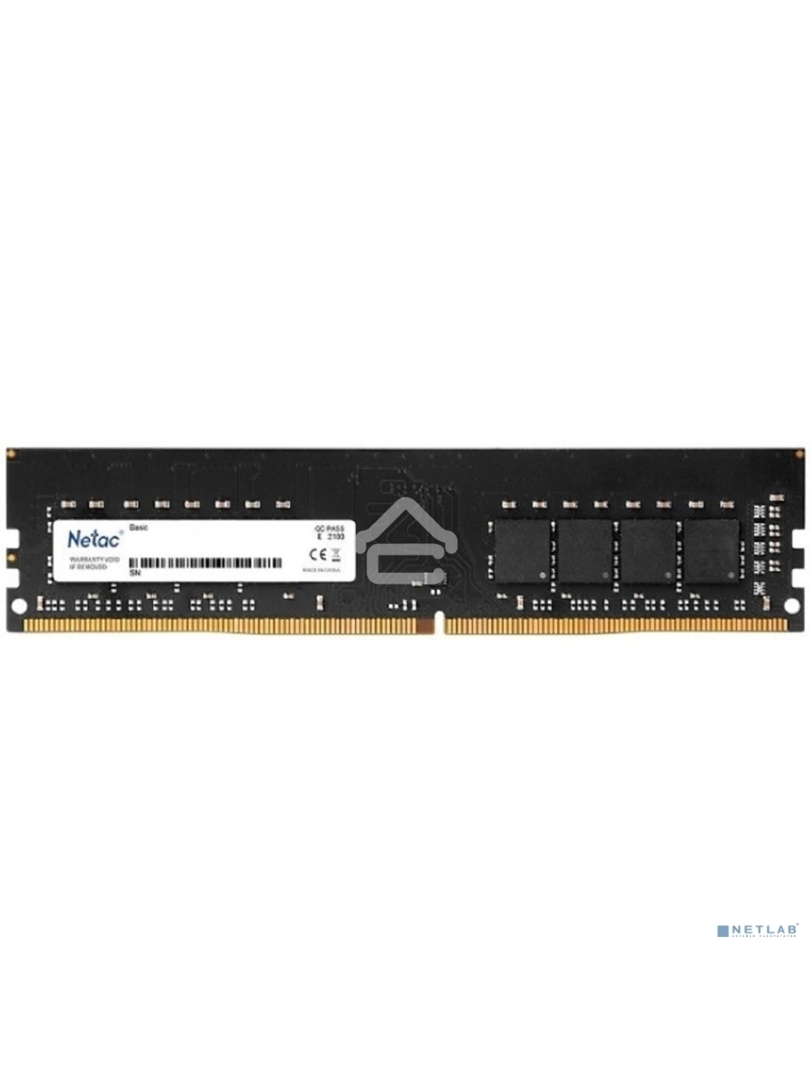 Оперативная память NETAC Basic, DDR4, 8GB (1x8GB), 3200MHz, CL16, DIMM