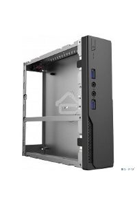 Компьютерный корпус с внешним блоком питания 120Вт. Сase Foxline mITX 120W ext., DC-converter, 2xUSB3.0, 1x40mmFan, Black, VESA, powercord