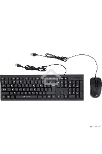 Клавиатура + мышь Oklick 630M клав:черный мышь:черный USB