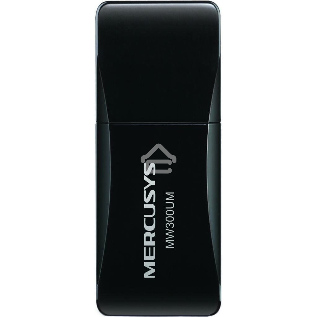 Сетевой адаптер USB2.0 адаптер Mercusys MW300UM, 300Мбит/с, компактный