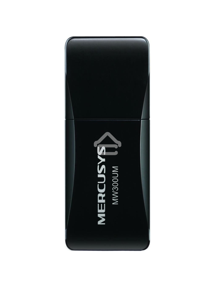 Сетевой адаптер USB2.0 адаптер Mercusys MW300UM, 300Мбит/с, компактный