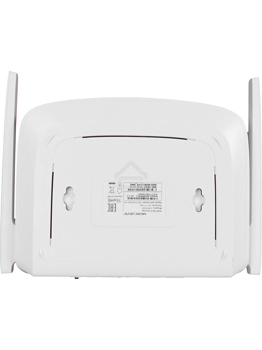 Маршрутизатор Mercusys MW305R Wi-Fi роутер 300 Мбит/с 2,4 ГГц, 1 порт WAN 10/100 Мбит/с + 4 порта LAN 10/100 Мбит/с, 2 фиксированные антенны
