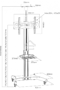 Подставка для телевизора Arm Media PT-STAND-11 черный 32