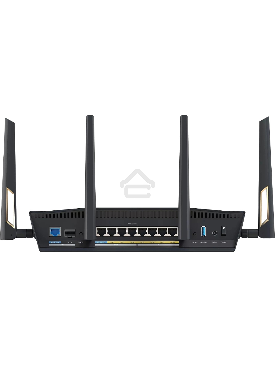 Маршрутизатор ASUS RT-BE88U, черный/желтый, 90IG08V0-MO3N0V