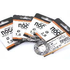 Припой ПОС-40 диаметр 0,8 мм с канифолью 1м 10 шт