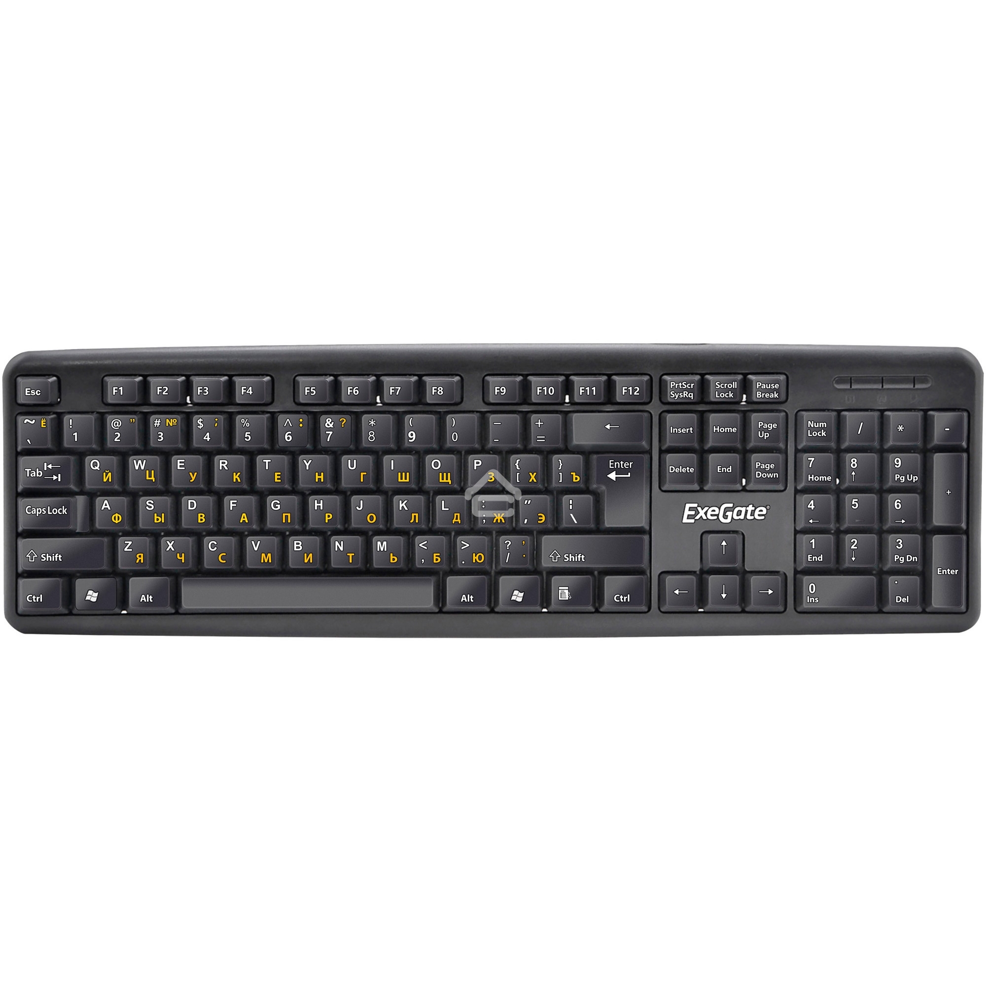 Клавиатура проводная ExeGate LY-331, USB, черный