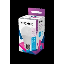 Лампа светодиодная Космос A60 20Вт 6500К E27 220В
