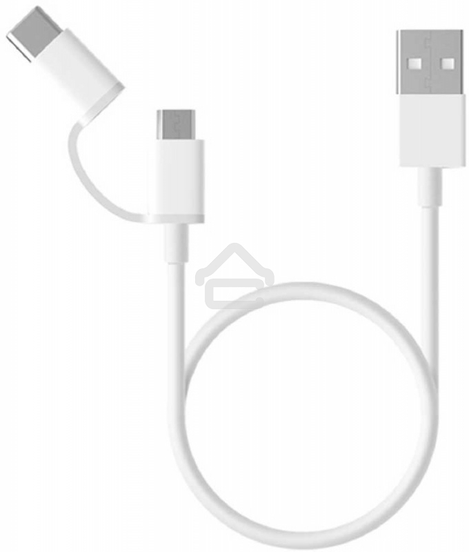 USB-кабель Xiaomi Mi 2-in-1 USB Cable Micro-USB to Type-C (30cm)