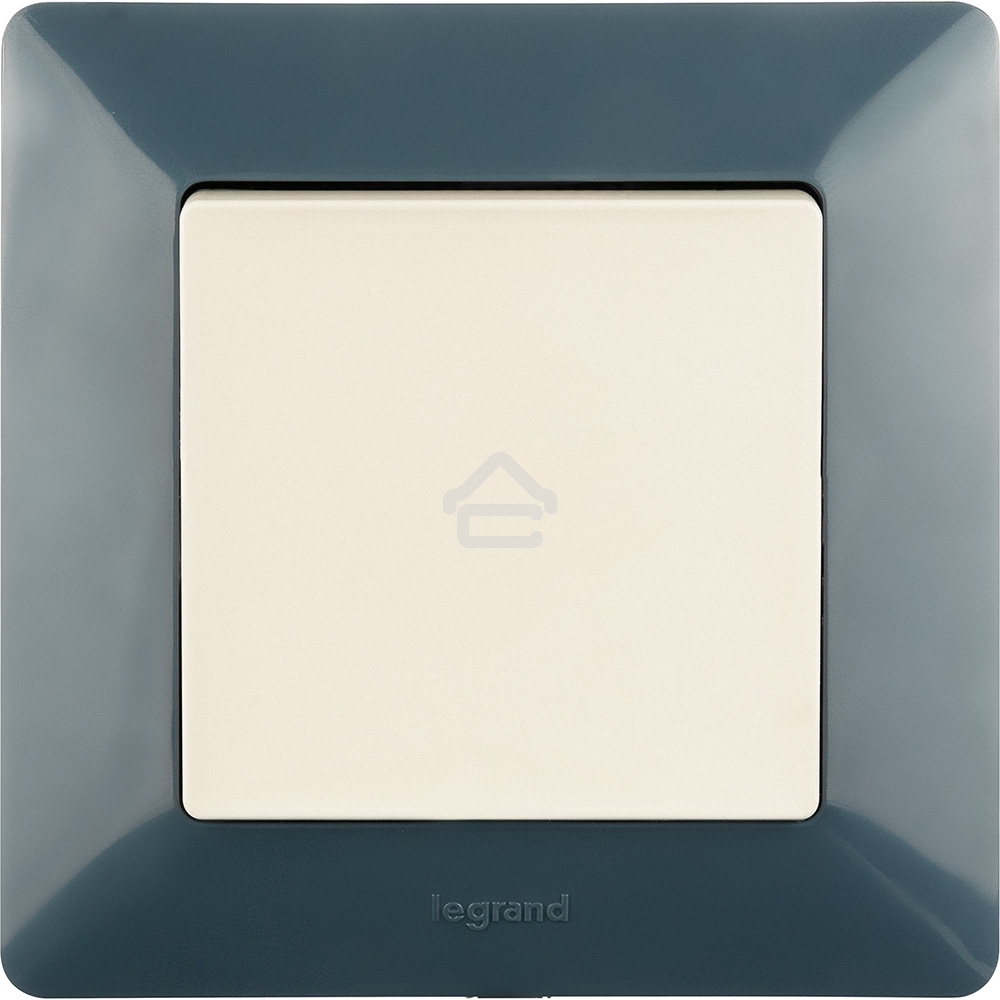 Механизм выключателя 1-кл. СП Valena Life 10А IP20 250 В 10АХ с лицевой панелью; безвинтовые зажимы сл. кость Legrand 752501