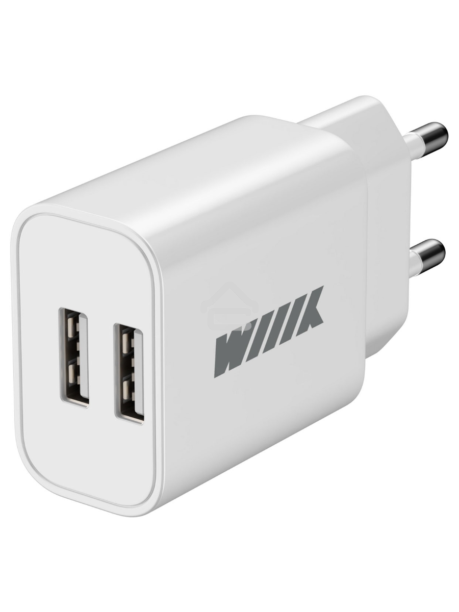 Сетевое зарядное устройство Wiiix UNN-1-2-01 2.4A+2.4A белый