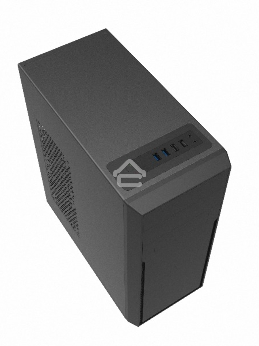 Компьютерный корпус c блоком питания 450 Ватт/ Case Foxline FL-302-FZ450-U32 ATX case, black, w/PSU 450W 8cm, w/2xUSB2.0+2xUSB3.0, w/pwr cord, w/o FAN