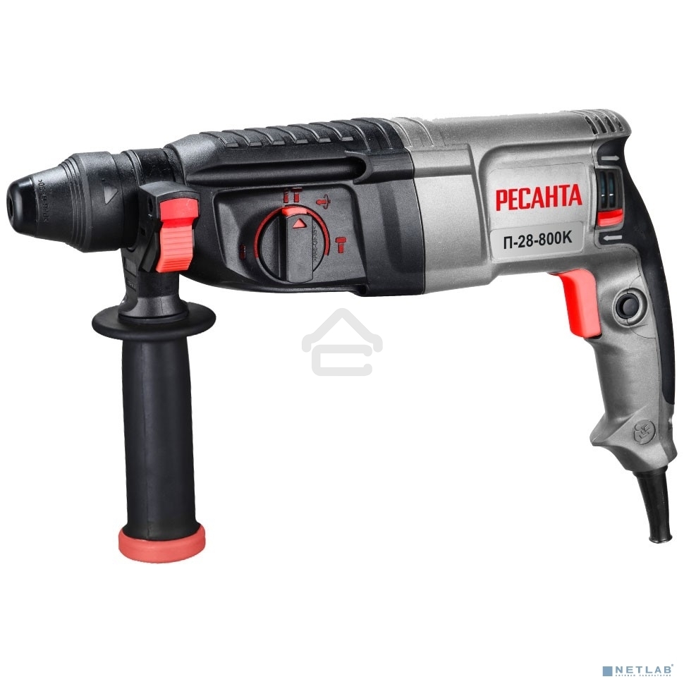 Перфоратор Ресанта П-28-800К SDS-plus уд.:3.4Дж 800Вт (кейс в комплекте)