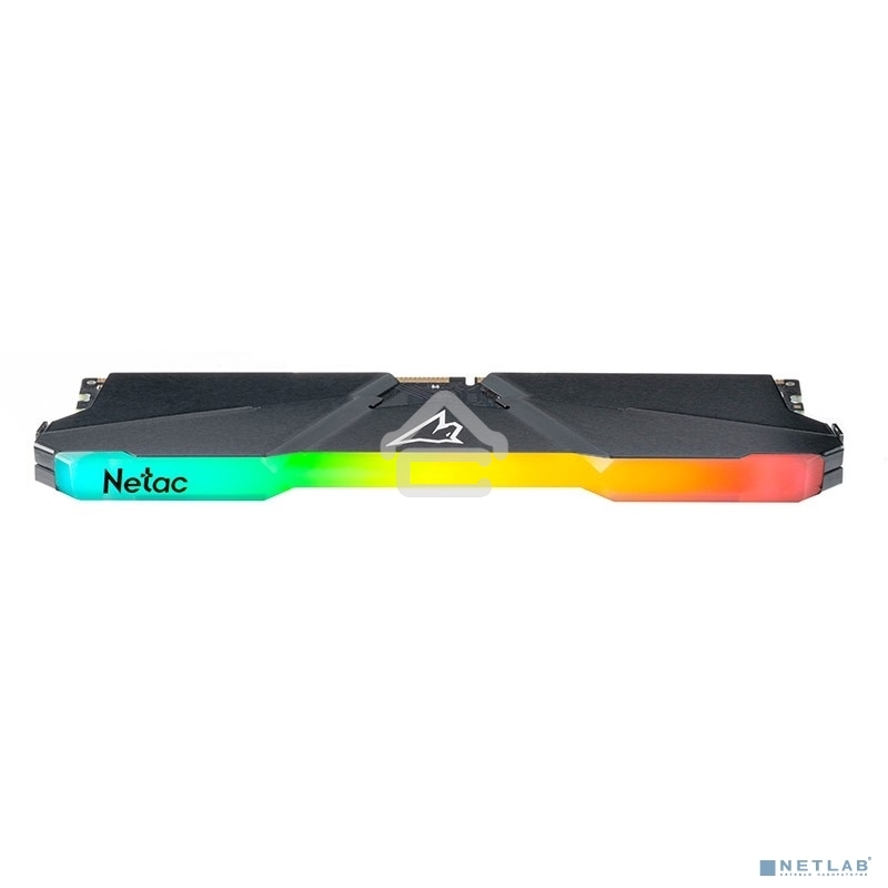 Оперативная память NETAC Shadow, DDR4, 8GB (1x8GB), 3200MHz, CL16, DIMM, с радиатором, RGB, серый
