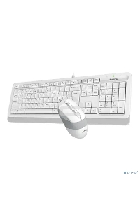 Клавиатура + мышь A4Tech Fstyler F1010 клав:белый/серый мышь:белый/серый USB Multimedia