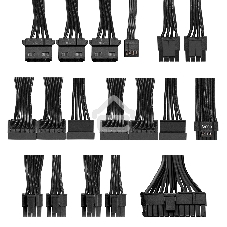 Блок питания ExeGate 1000VSP FС, 1000Вт, 80 PLUS Gold, 120мм, модульный, черный