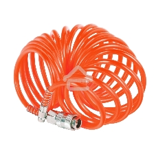 Шланг спиральный для пневмоинструмента PATRIOT PU 86x8мм полиамид быстросъем.