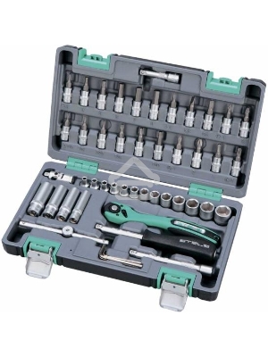 Набор инструментов STELS 1/4'' cr-v s2 усиленный кейс 47предм. 14099