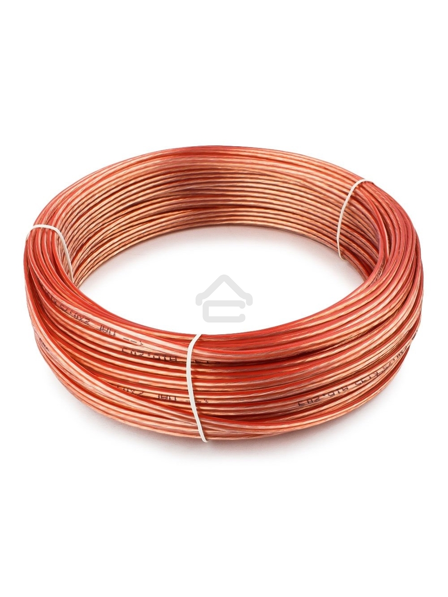 Акустический кабель Cablexpert CC-TC2x0,75-30M, прозрачный,  30 м, бухта