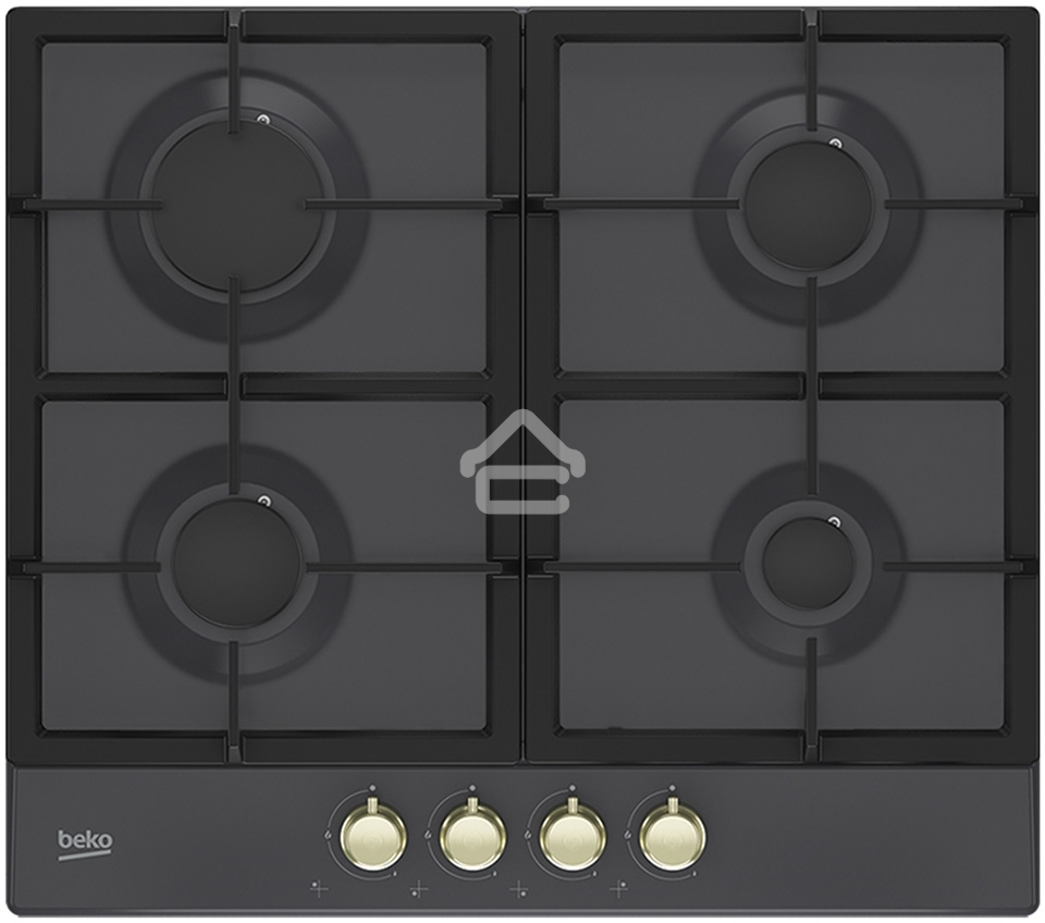 Встраиваемая газовая варочная поверхность Beko HIAG 64225 SAR, Антрацит