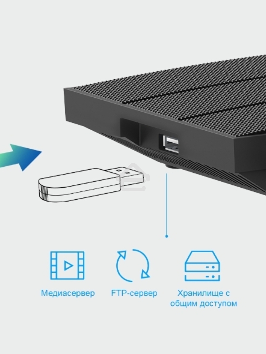 Роутер беспроводной TP-Link Archer C6U AC1200 10/100/1000BASE-TX/4G ready черный