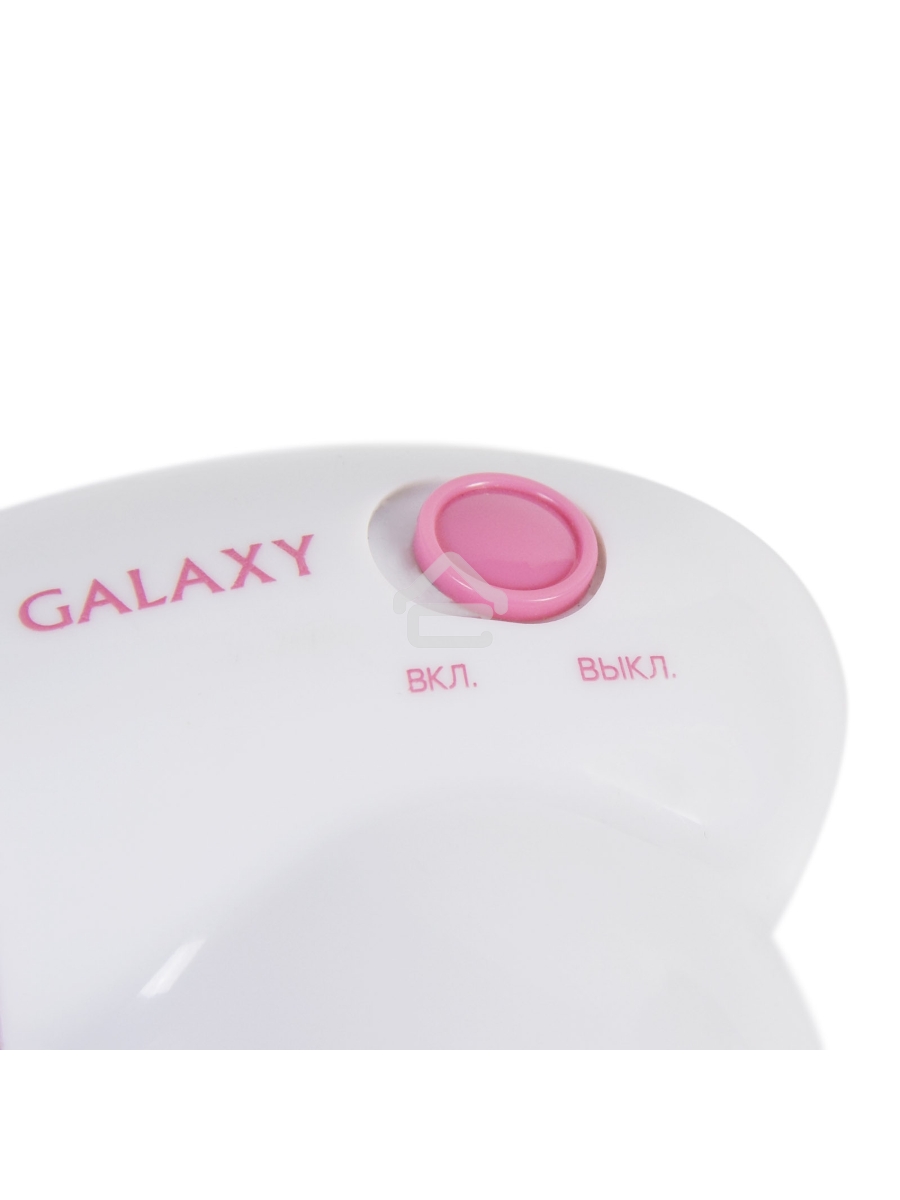 Машинка для удаления катышков Galaxy LINE GL 6301, белый c розовым, питание: 2 батарейки 