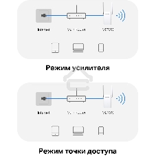 Повторитель беспроводного сигнала Mercusys ME70X AX1800 10/100/1000 белый (упак.:1шт)