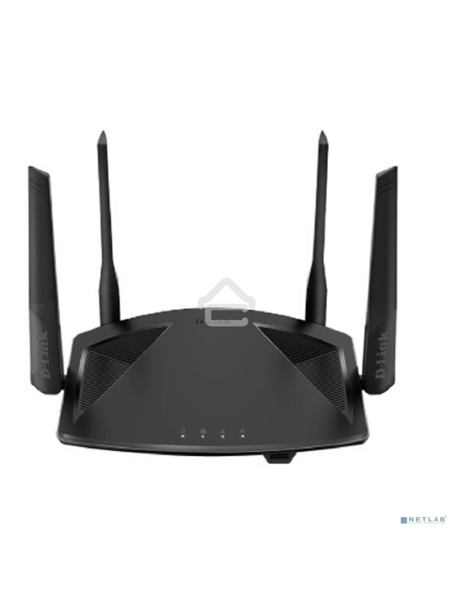 Маршрутизатор D-Link DIR-X1860/RU/R1A Wi-Fi 6 AX1800, 1000Base-T WAN, 3x1000Base-T LAN