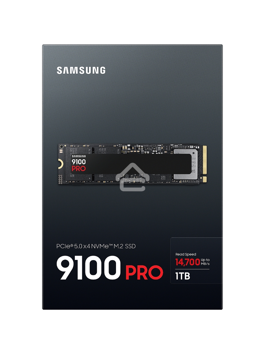 Твердотельный диск 1TB Samsung 9100 PRO, M.2, PCI-E 5.0 x4, TLC 3D NAND [R/W - 14800/13400 MB/s]