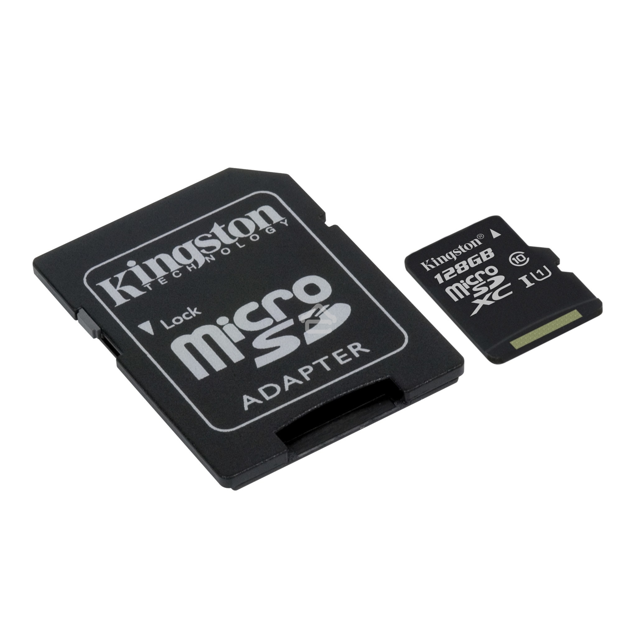 Флеш карта microSDHC 128Gb microSDXC Kingston SDCS2/128Gb Class10 UHS-I Canvas Select up to 100Mb/s с адапт.