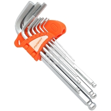 Набор ключей PATRIOT SKH-9L, шестигранные с шаром, длинные, 1,5-10мм, CRV, 9 шт