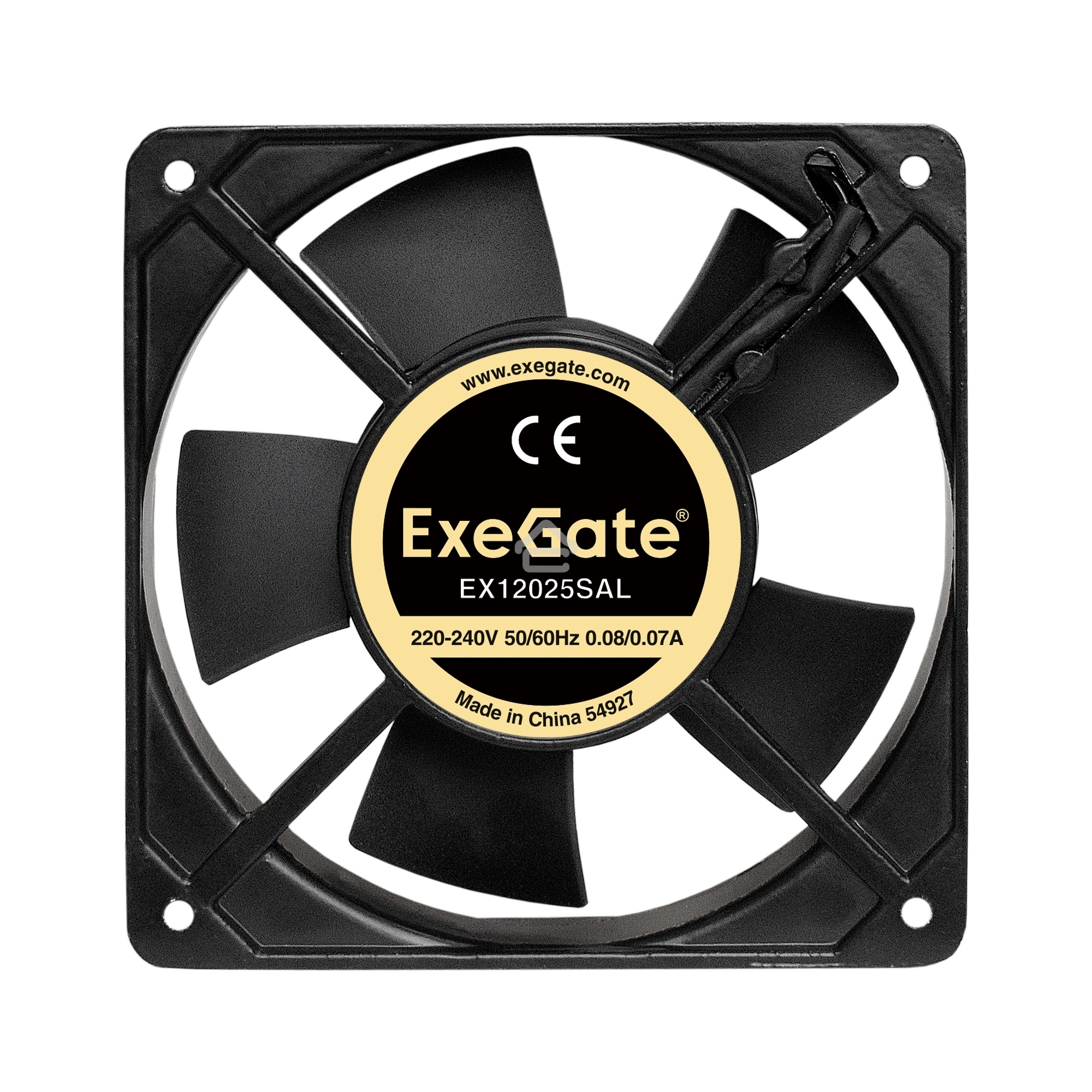 Вентилятор для корпуса ExeGate EX12025SAL черный, 120 мм, 2100 об/мин, 31 дБ